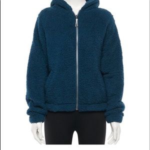 Sherpa zip up hoodie